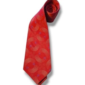Ermenegildo Zegna NWT Red Blue Silk Tie